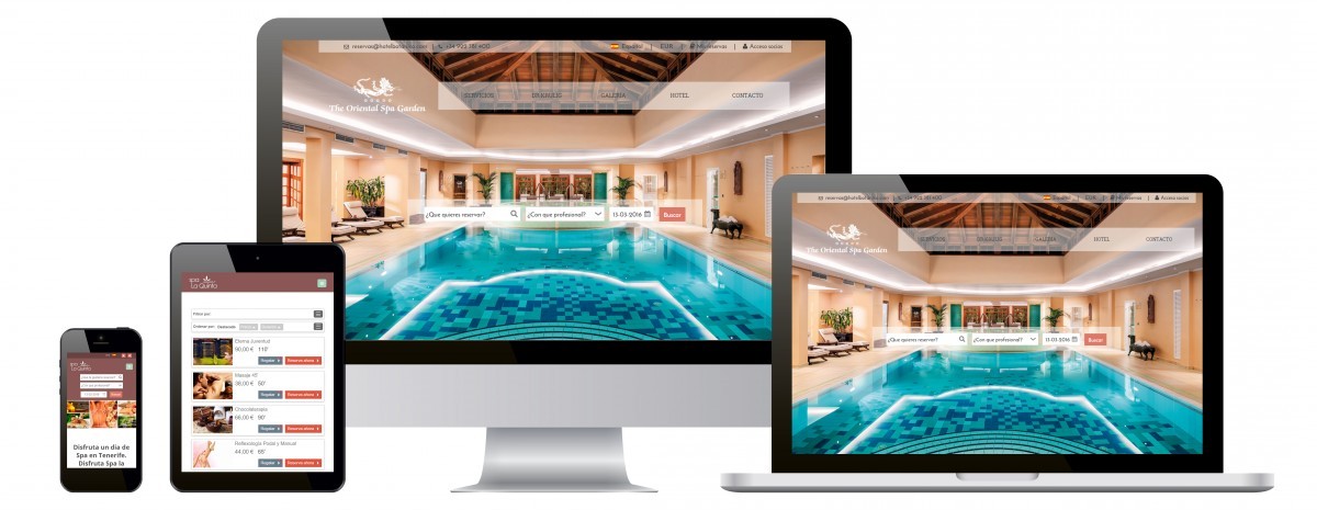 Crea una web para tu spa independiente del hotel